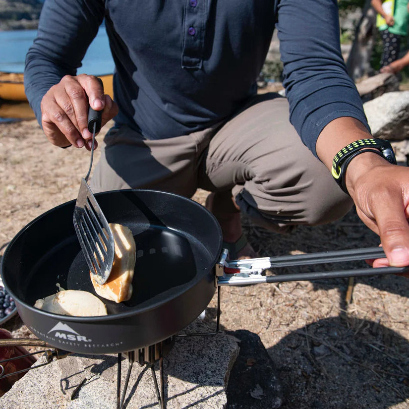 MSR Ceramic Skillet Outdoor Action- Product In use
