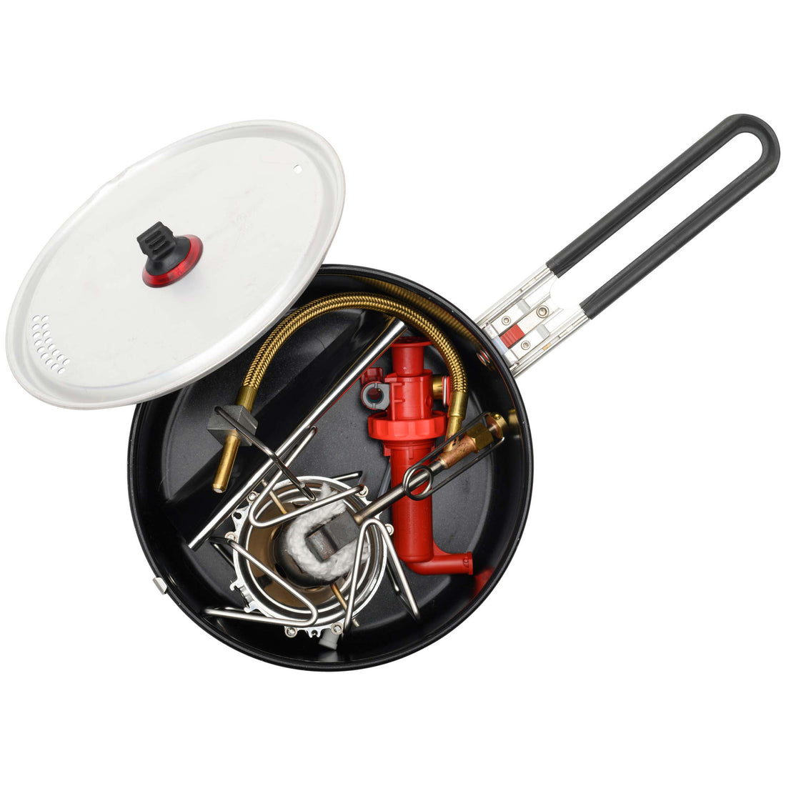 MSR Dragonfly Stove Outdoor Action- Inside pot