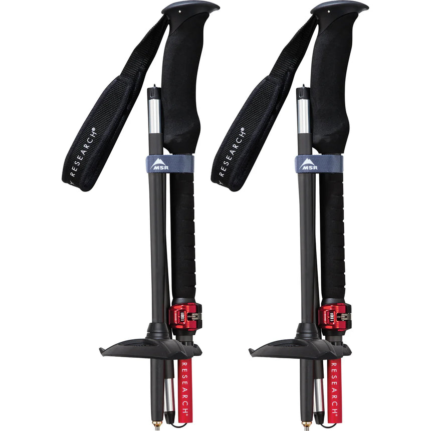 MSR DynaLock™ Ascent Carbon Backcountry Poles- Large Outdoor Action- Collapsed