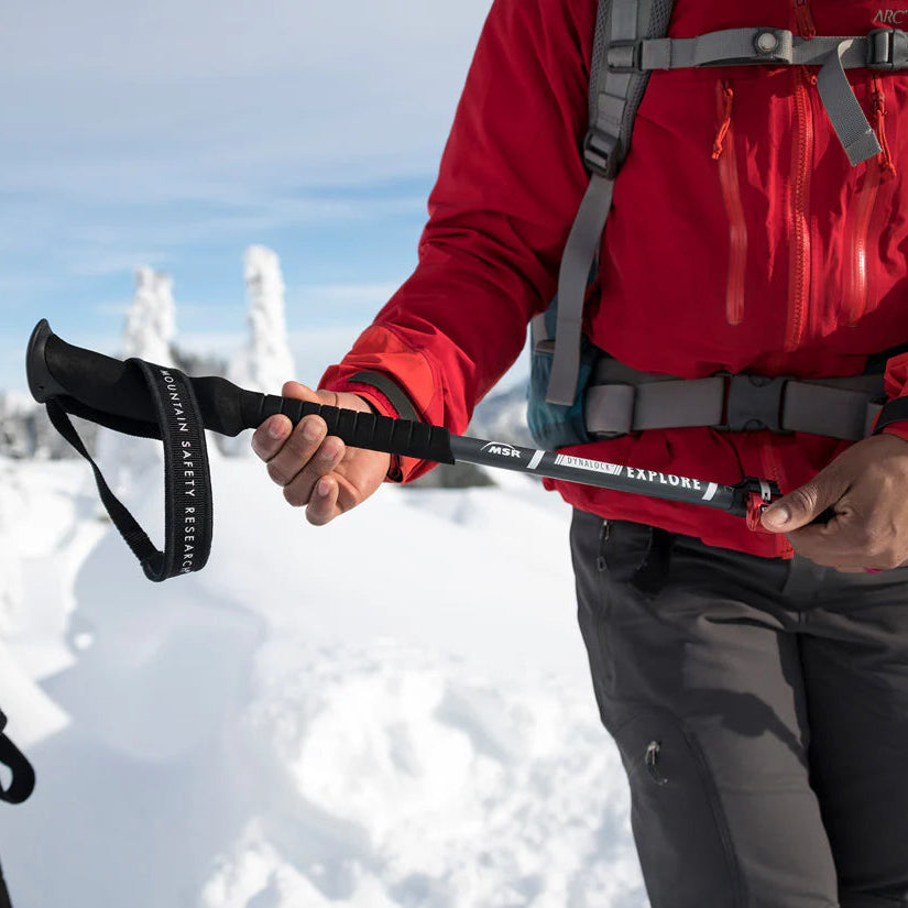 MSR DynaLock Explore Backcountry Poles Outdoor Action- DynaLock™ adjustability