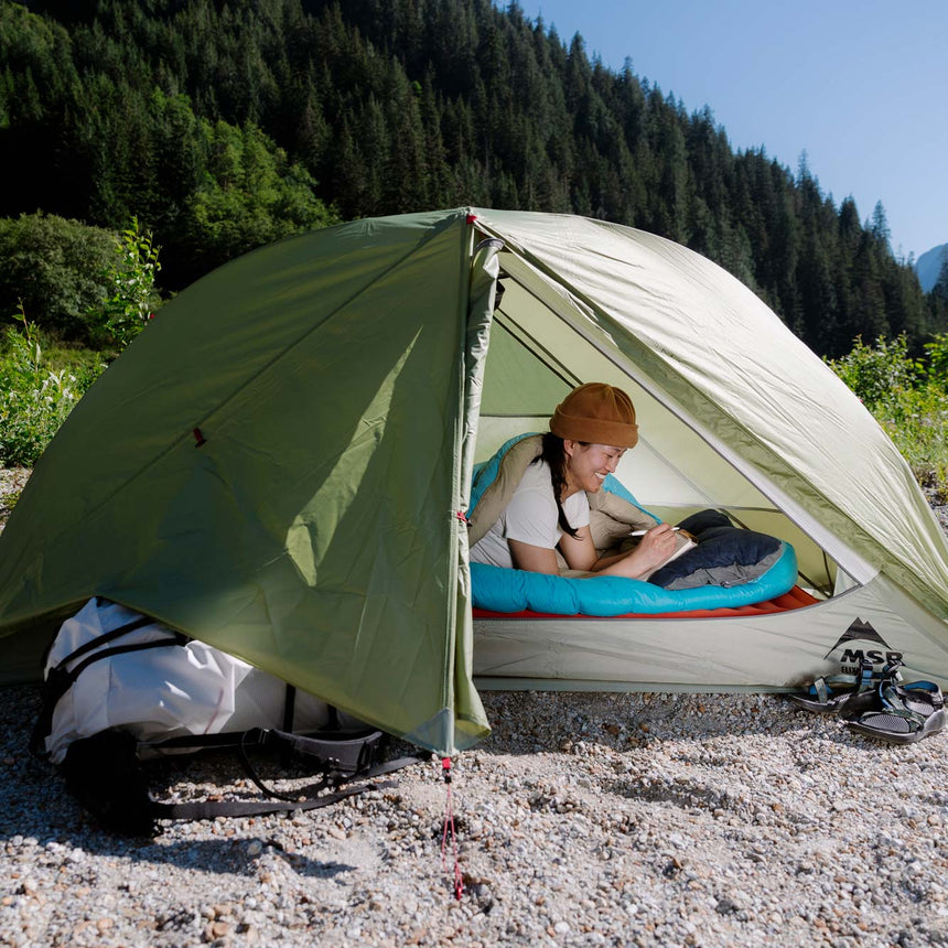 MSR Elixir™ 1-Person Backpacking Tent Outdoor Action- Outdoor adventure