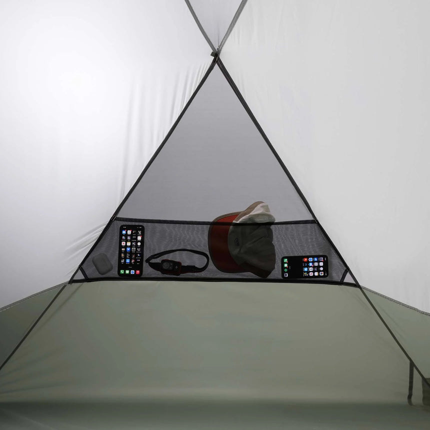 MSR Elixir™ 2-Person Backpacking Tent Outdoor Action - End Pocket Detail