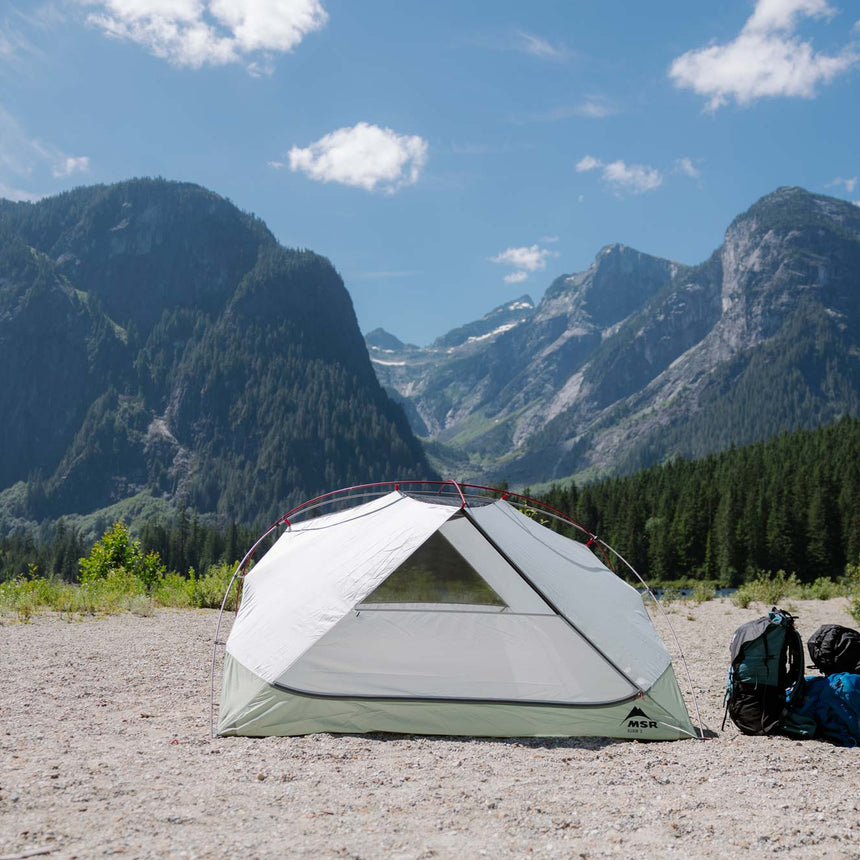 MSR Elixir™ 3-Person Backpacking Tent Outdoor Action- Summer Backpacking