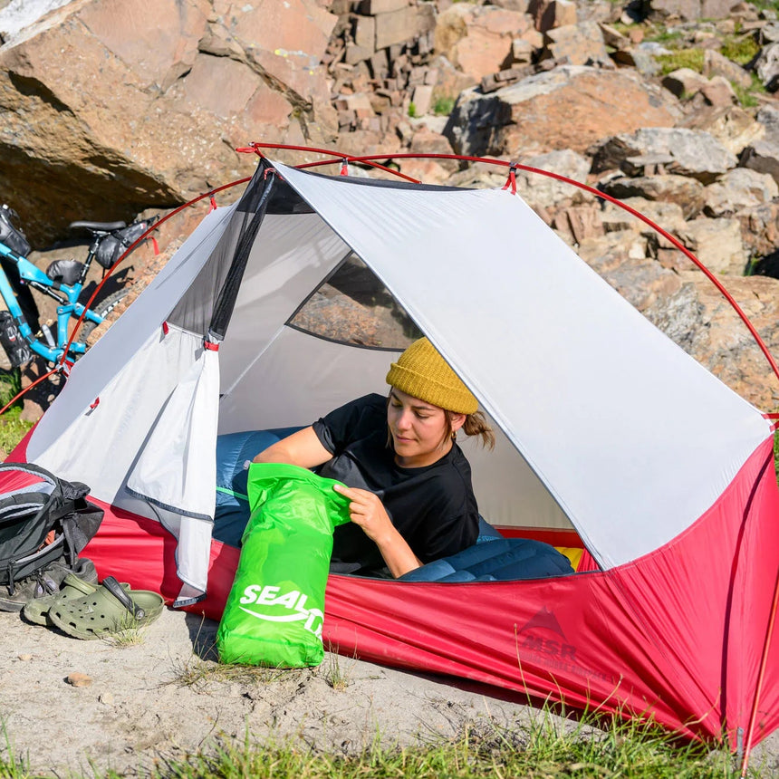 MSR Hubba Hubba™ Bikepack 1-Person Tent Outdoor Action- Mesh Inner Only Mode