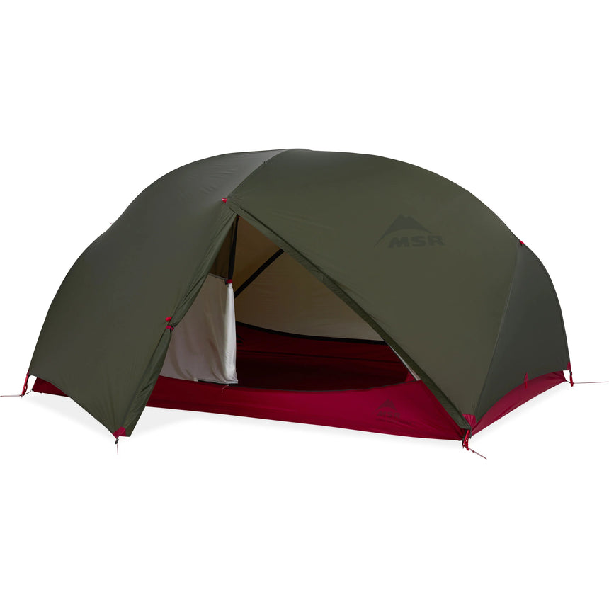 MSR Hubba Hubba™ Bikepack 2-Person Tent Outdoor Action- Opened Fly