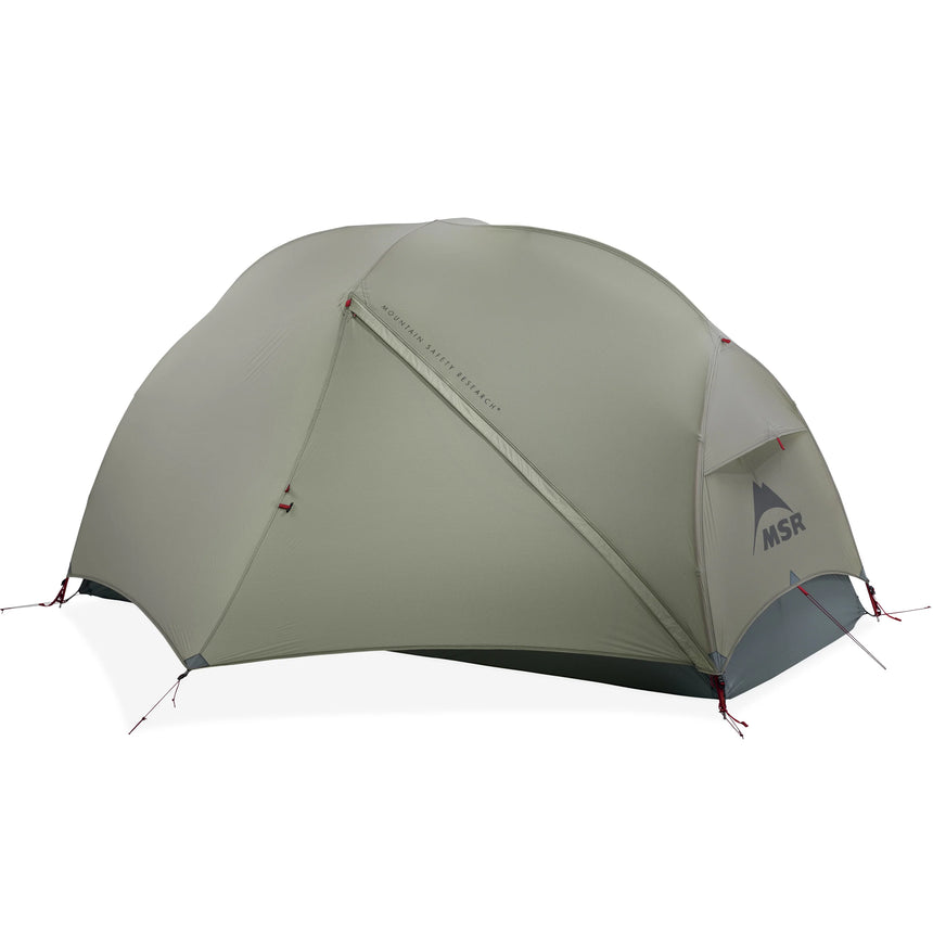 MSR Hubba Hubba™ LT 1-Person Backpacking Tent Outdoor Action- fly door closed