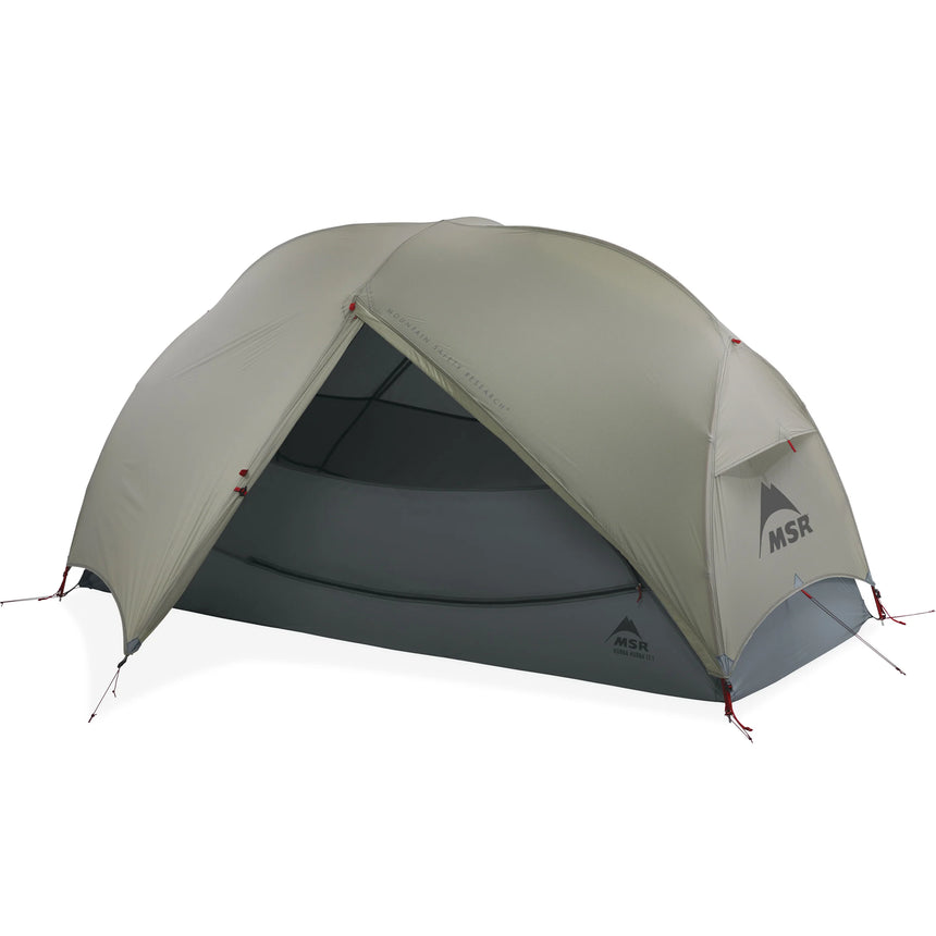 MSR Hubba Hubba™ LT 1-Person Backpacking Tent Outdoor Action- fly door open