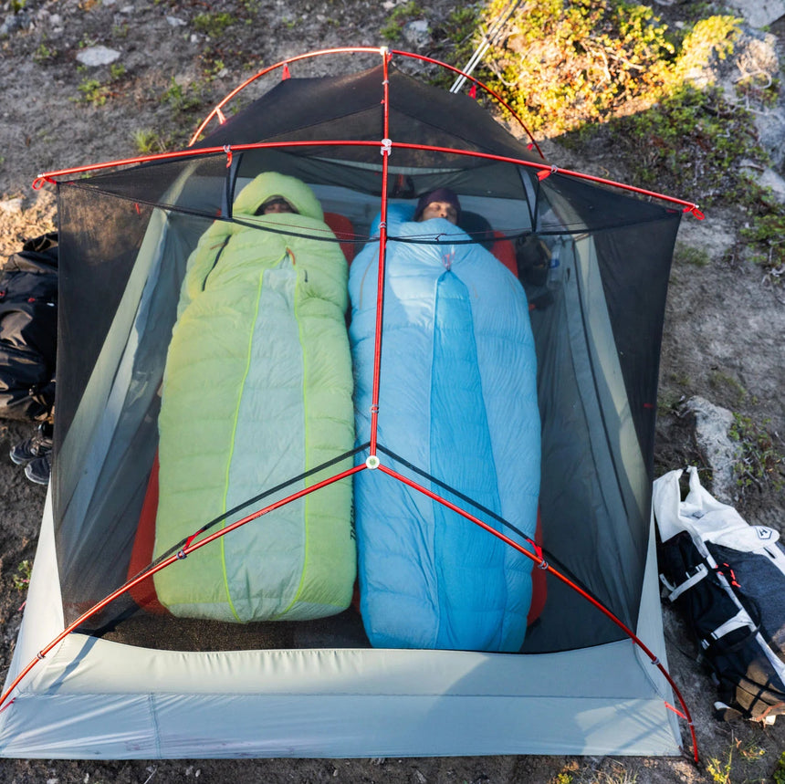 MSR Hubba Hubba™ LT 2-Person Backpacking Tent Outdoor Action- expanded floor plan