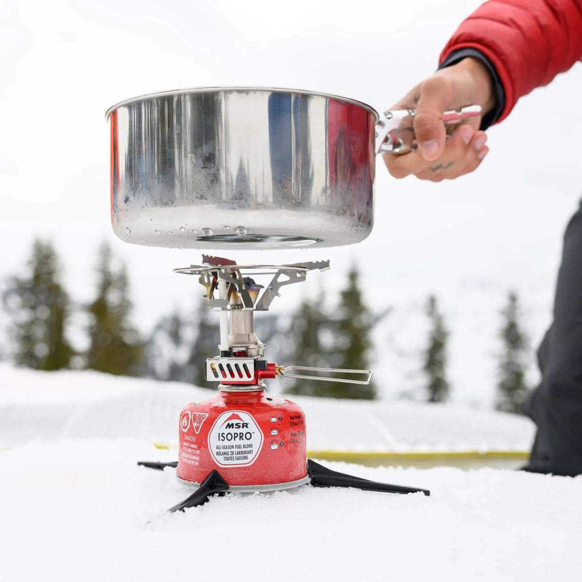 MSR Switch™ Stove System Outdoor Action- Shown with MSR Alpine 2L Pot