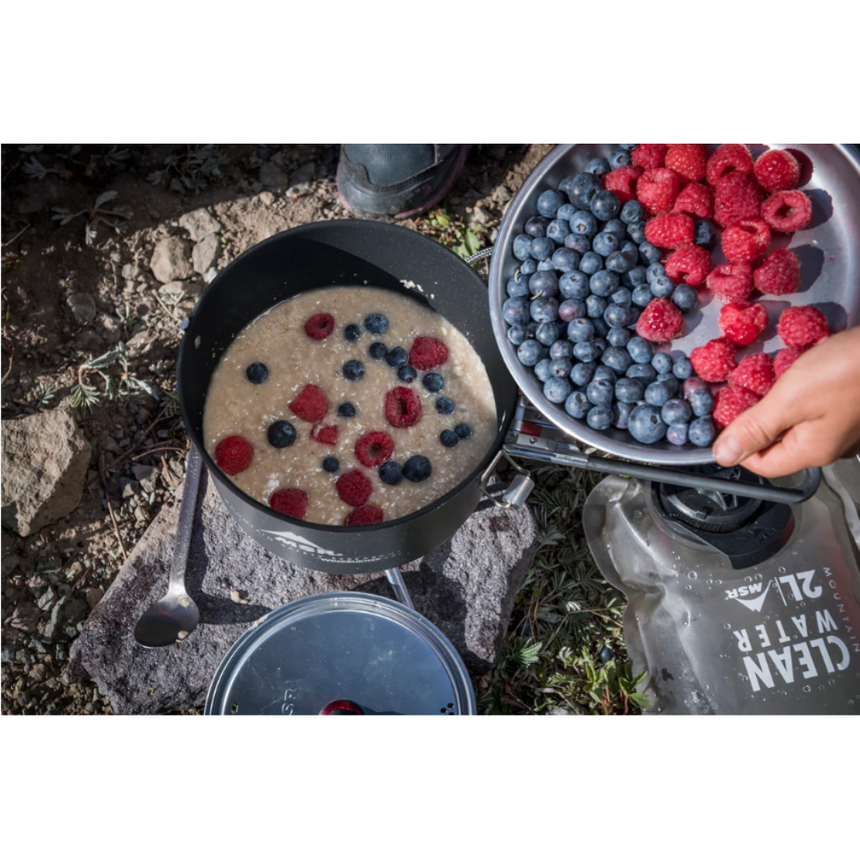 MSR WindBurner® Stove System Combo Outdoor Action- product in use