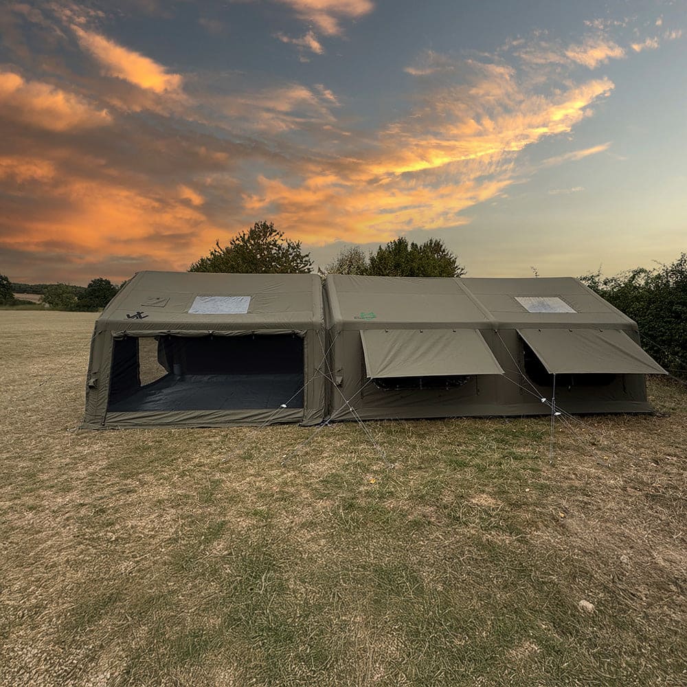 Holawild AirTek Machu Shelter in Khaki - Campsite setup