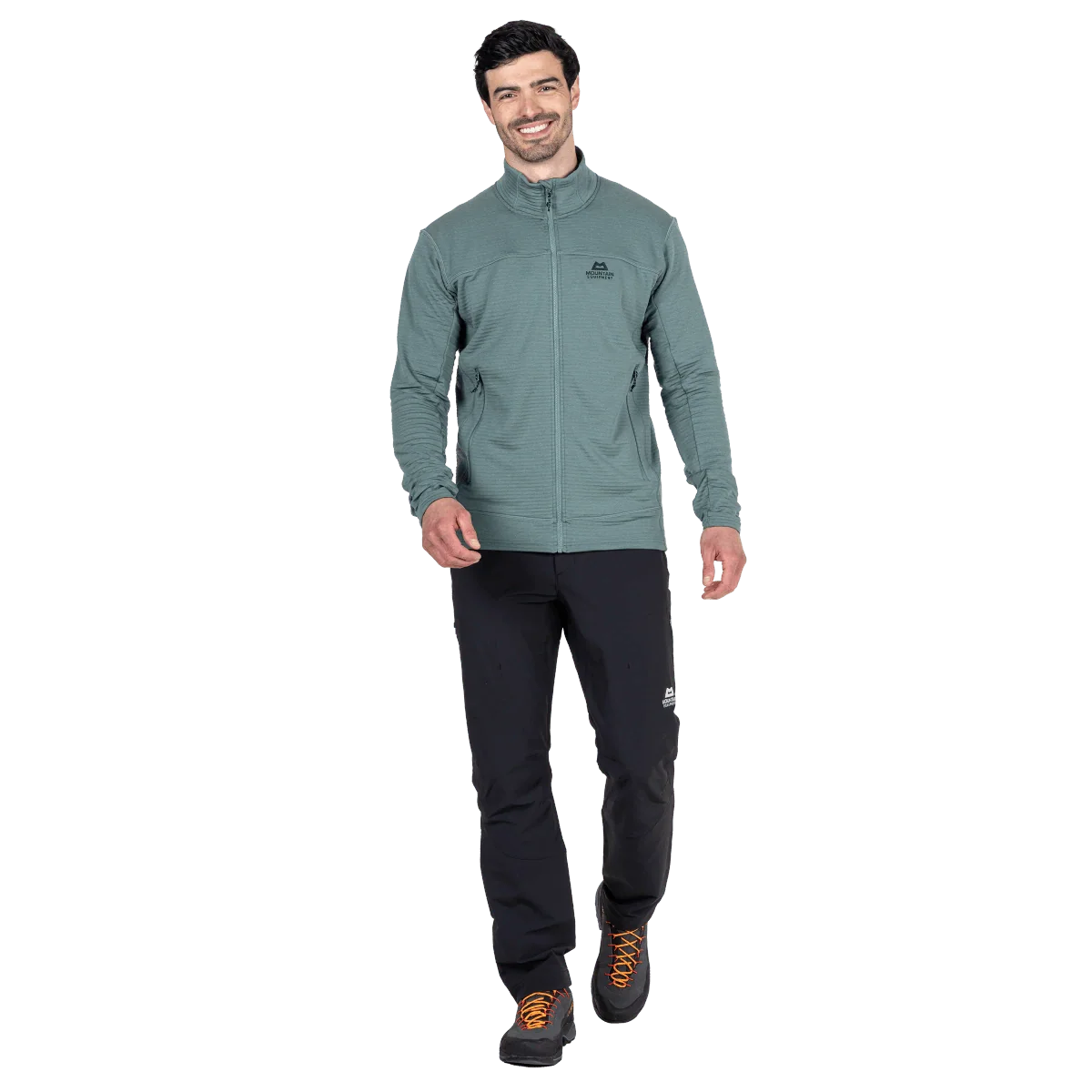Mountain Equipment Apiro Men's Jacket in Goblin Blue - Front on Model 3