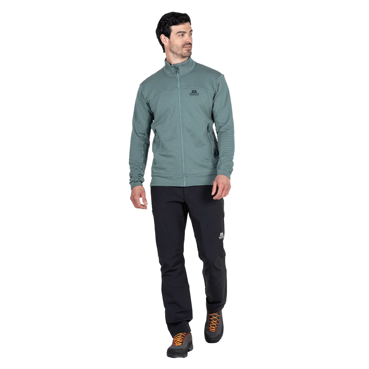 Mountain Equipment Apiro Men's Jacket in Goblin Blue - Front on Model