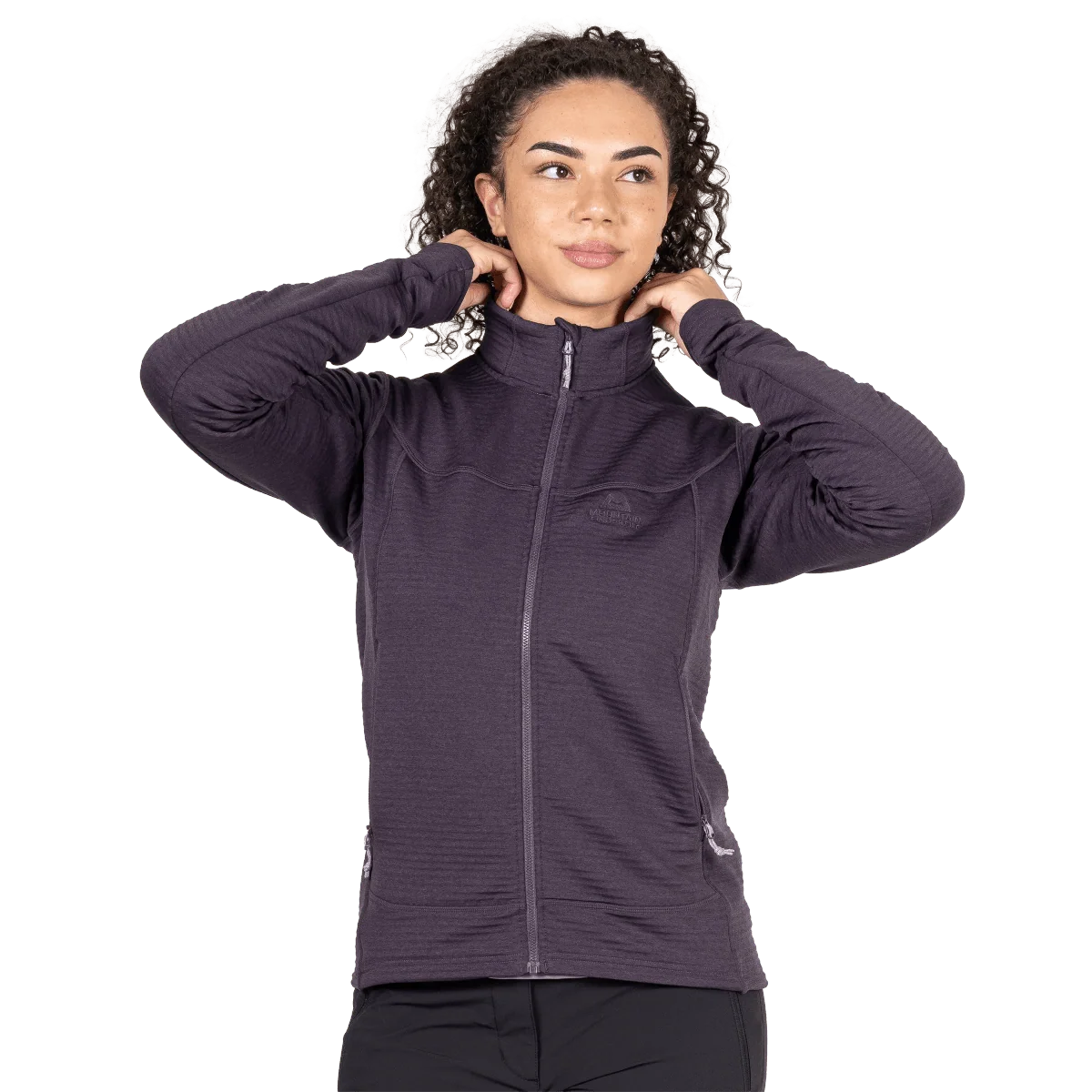 Mountain Equipment Apiro Women's Jacket in Nightshade - Collar Detail