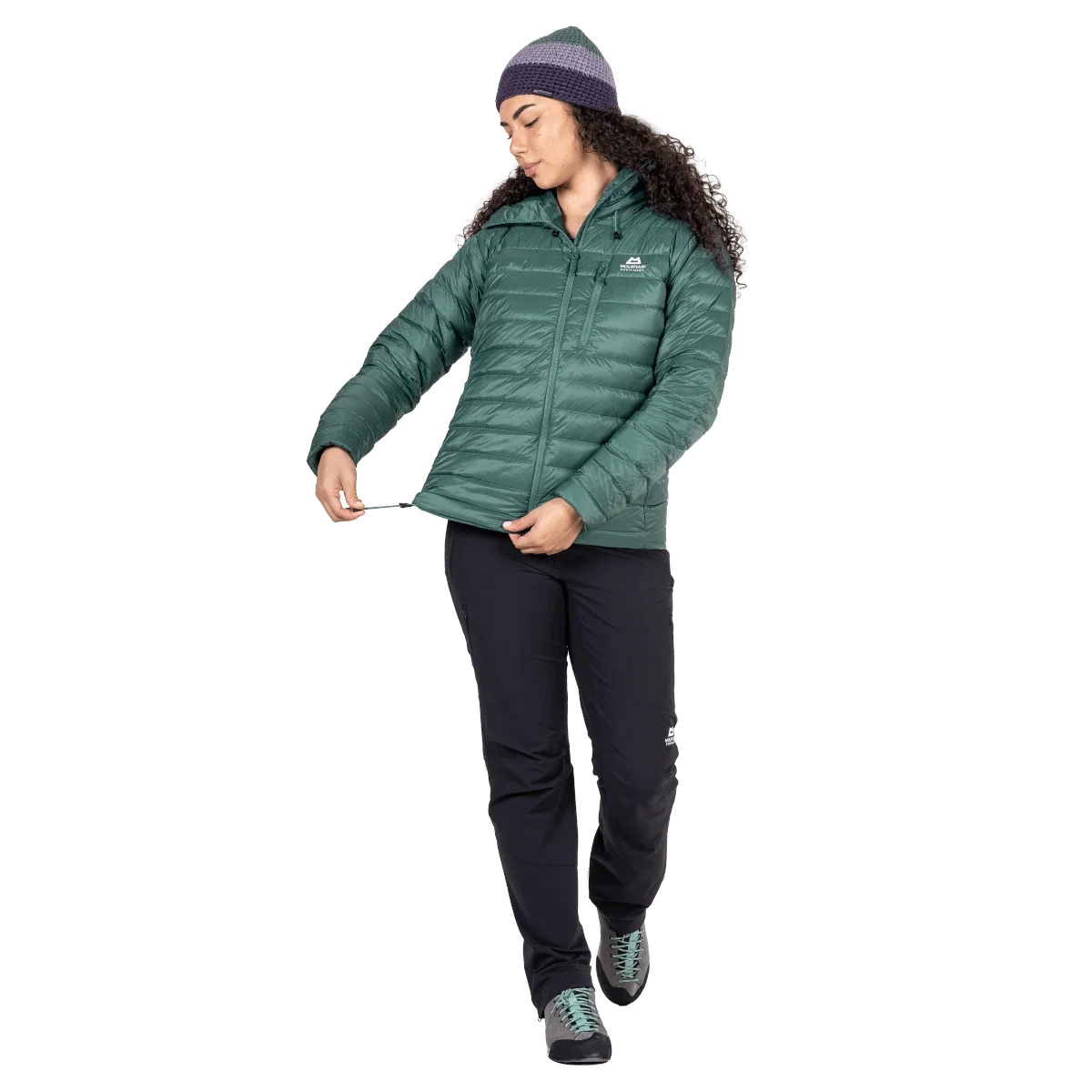 Mountain Equipment Baltoro Women's Jacket in Sea Pine - Hem Drawcord
