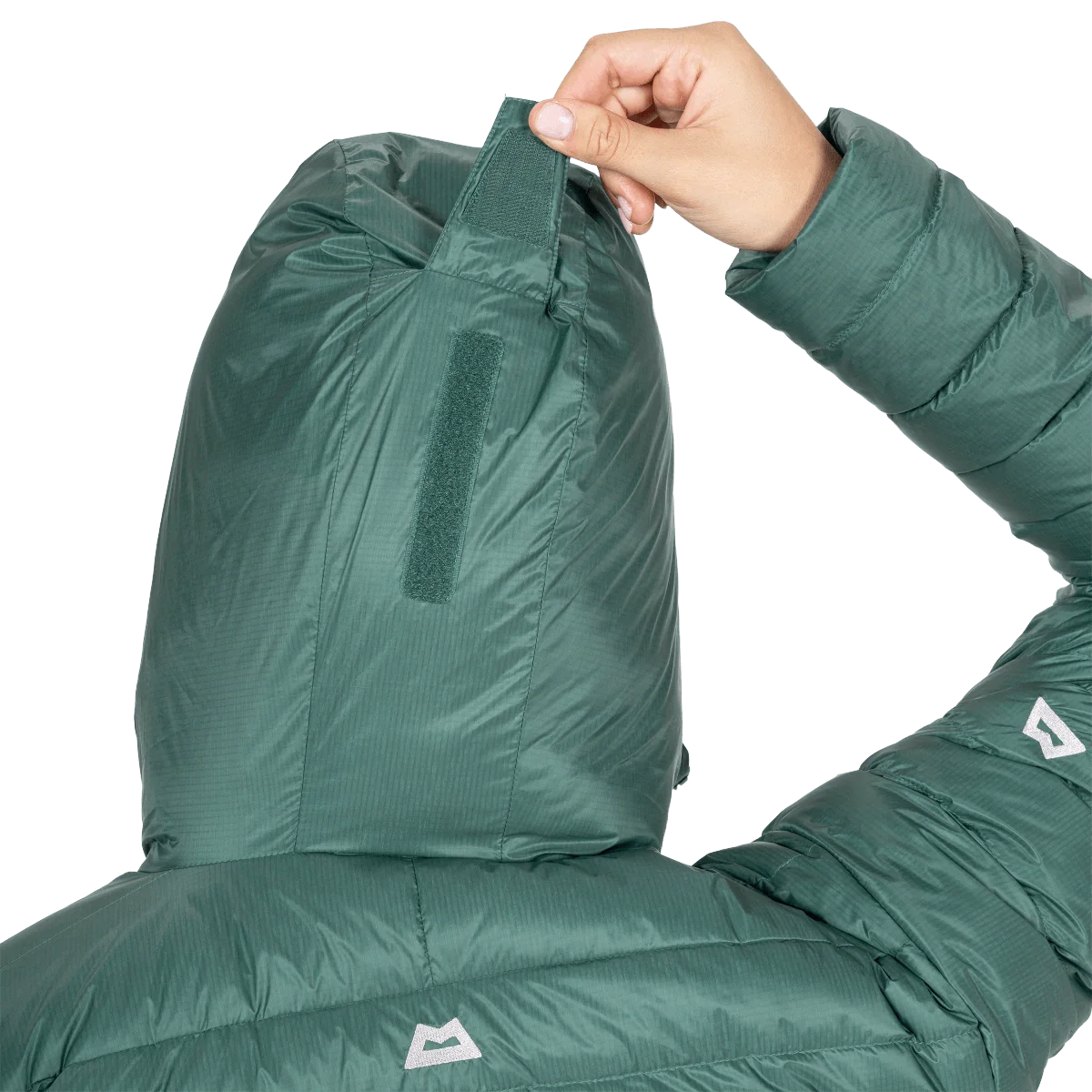 Mountain Equipment Baltoro Women's Jacket in Sea Pine - Packed