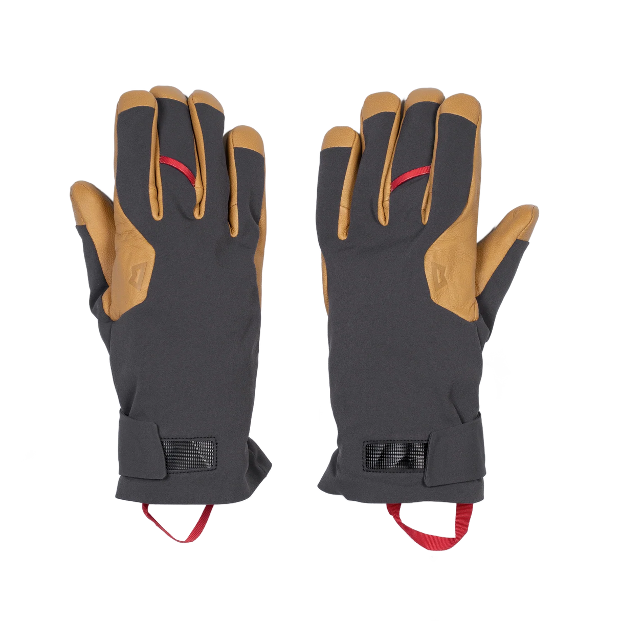 Mountain Equipment Direkt Gauntlet in Obsidian/Tan - Paired Back View