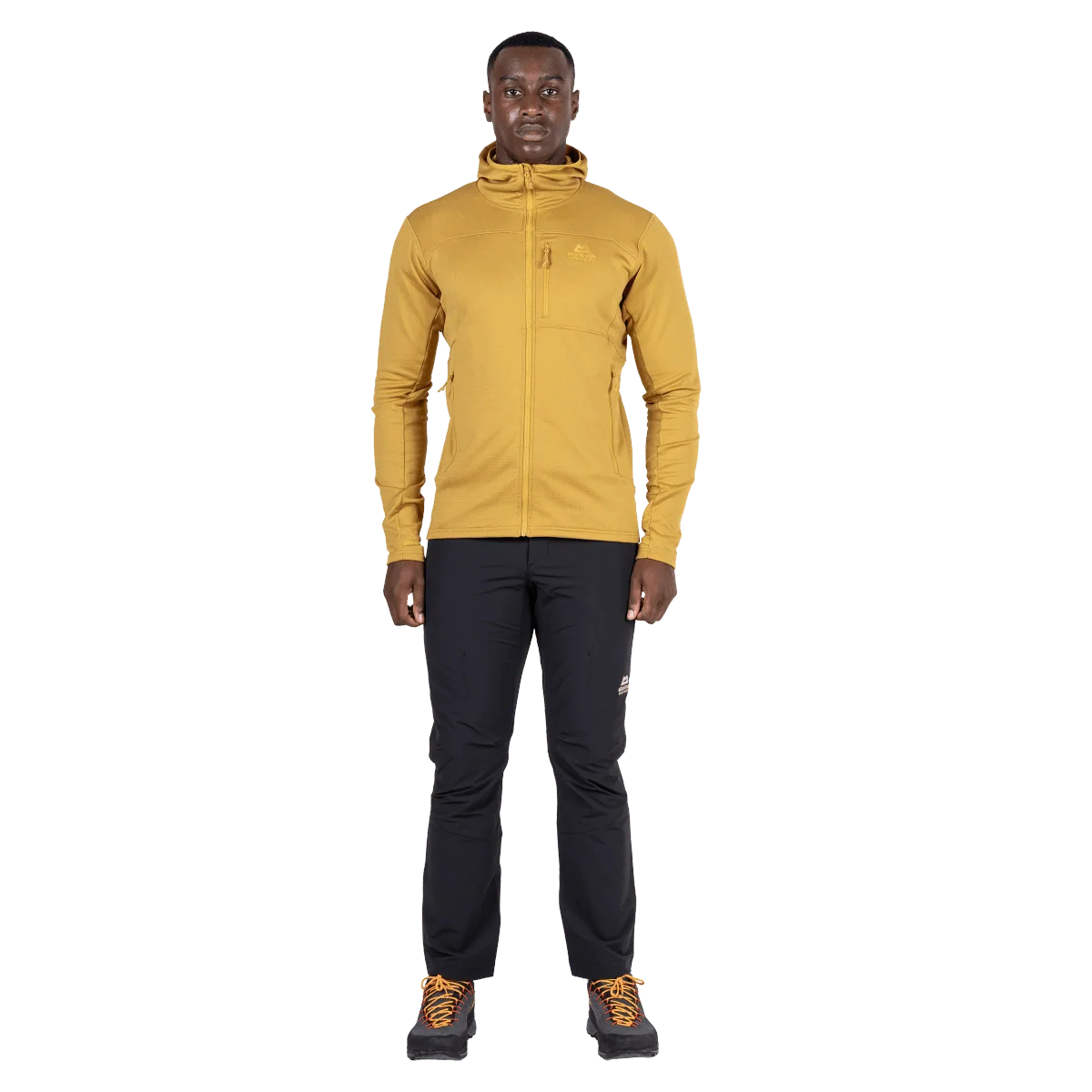 Mountain Equipment Durian Hooded Men's Jacket in Mustard - Front Fit