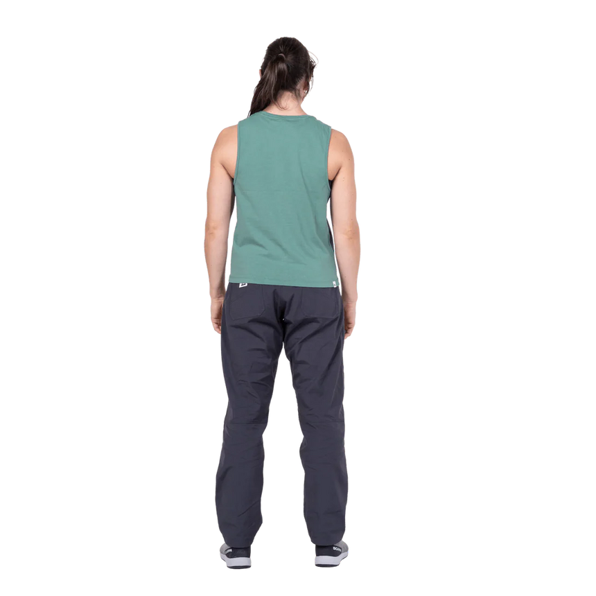 Mountain Equipment Fairhead Women's Tank in Sage - Back full length model view