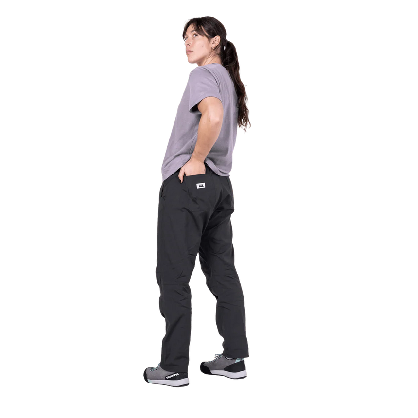Mountain Equipment Flowstone Women's Pant in College Blue - Front full length model view alternate