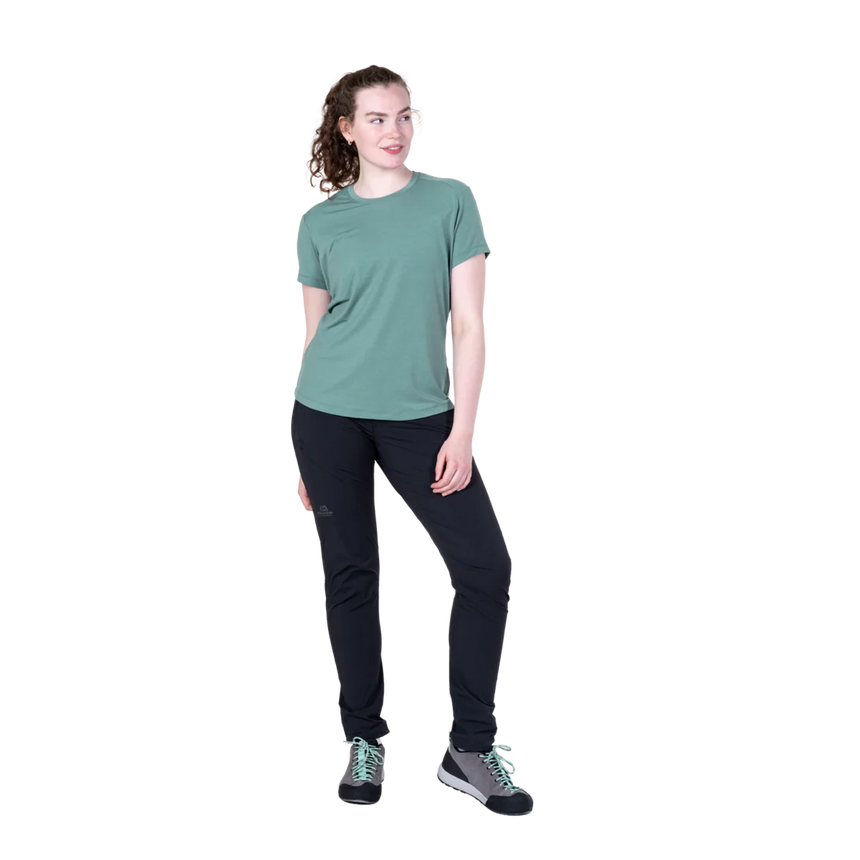 Mountain Equipment Headpoint Women's Tee in Sea Pine - On Model Back