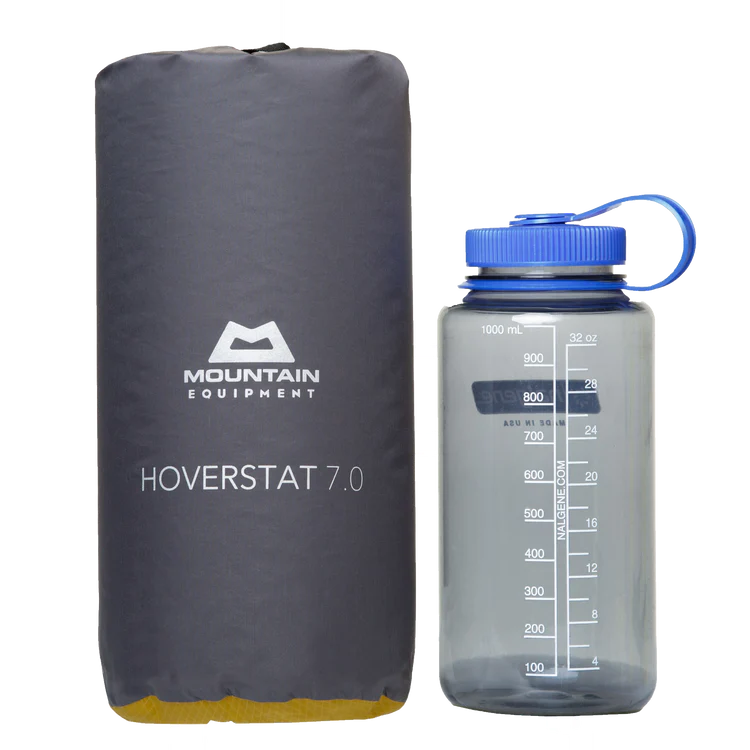 Mountain Equipment Hoverstat Synthetic 7.0 Sleeping Mat - Windsock with Water Bottle