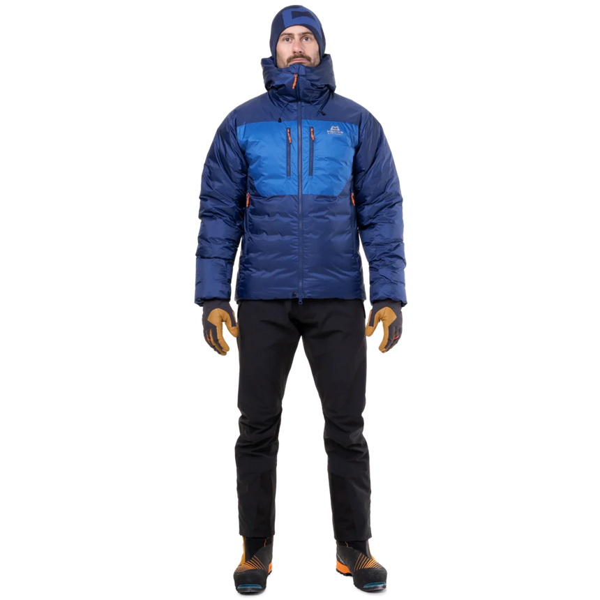 Mountain Equipment Kryos Men's Jacket in Admiral/Atlantic - Pocket and Lining Detail