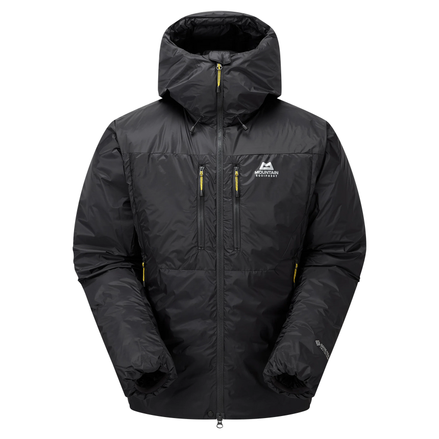 Mountain Equipment Kryos Men's Jacket in Obsidian - Flat Lay Front