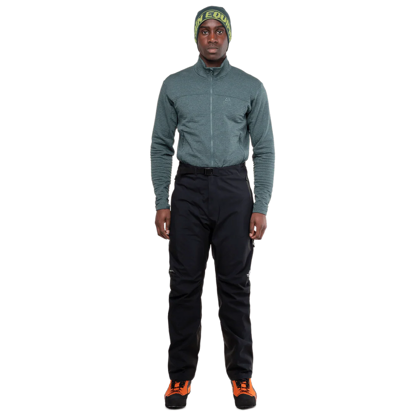 Mountain Equipment Lhotse GORE-TEX Men's Pant in Black - Front Fit on Model