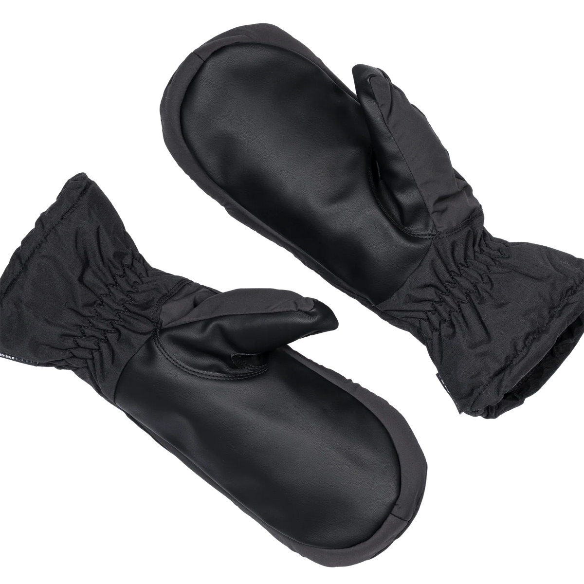 Mountain Equipment Mountain Mitts in Black - On Model with Ice Axe