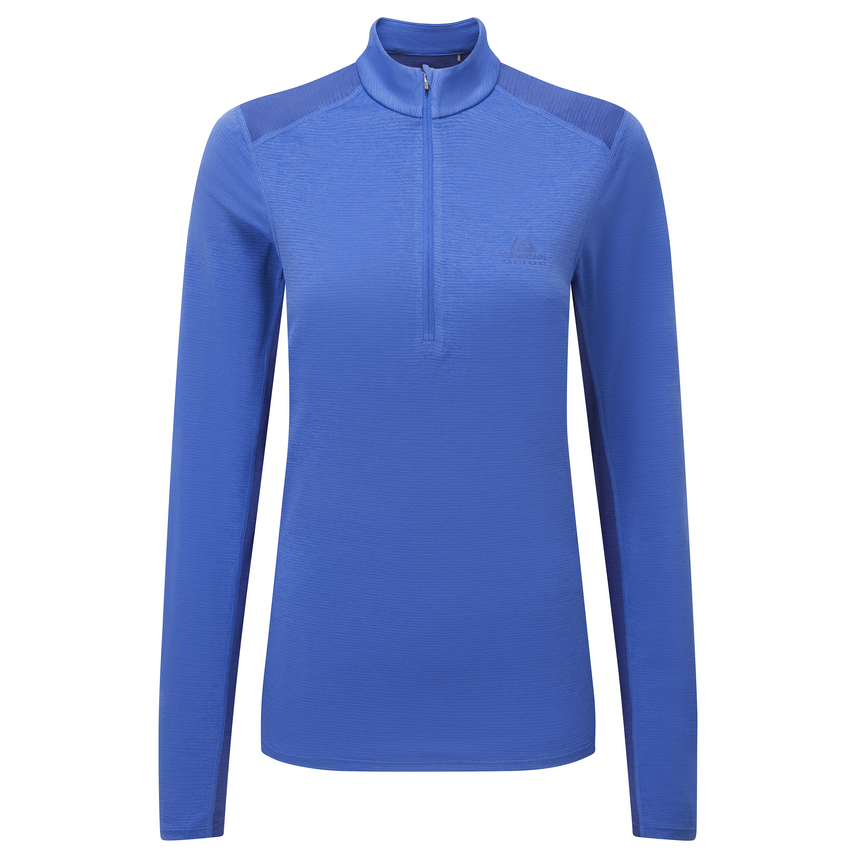 Mountain Equipment Nava LS Women's Zip T in Vivid/Clematis - Clearance - Product Preview