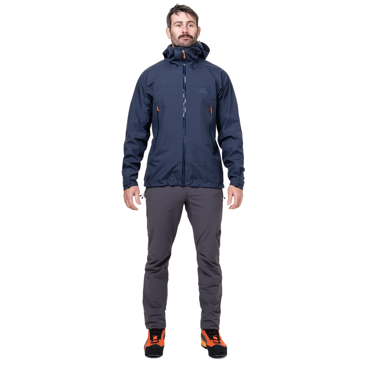 Mountain Equipment Odyssey Men's Jacket in Cosmos - On Model Front Full