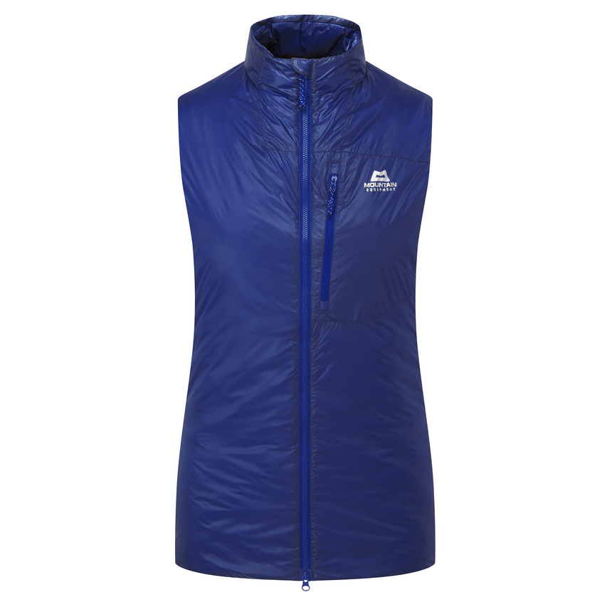 Mountain Equipment Oreus Women's Vest in Admiral Blue - Front