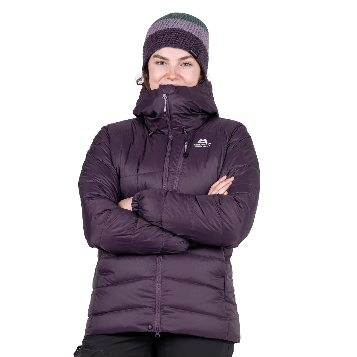 Mountain Equipment Paiyu Women's Jacket in Nightshade - Front On Model