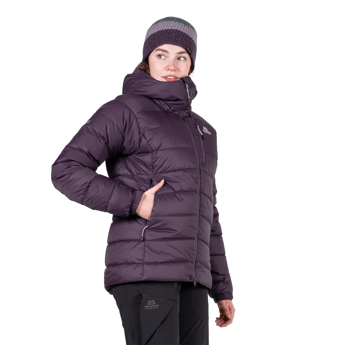 Mountain Equipment Paiyu Women's Jacket in Nightshade - Three Quarter On Model