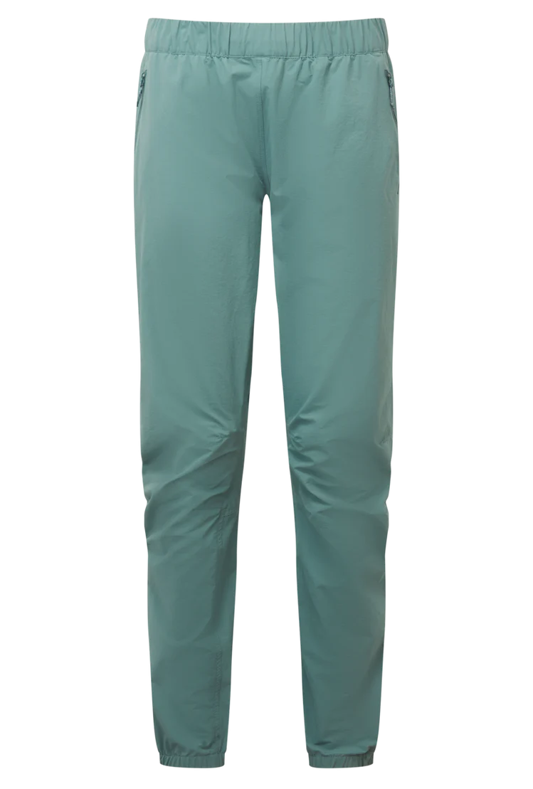 Mountain Equipment Sella Women's Pant in Sea Pine - Front flat lay