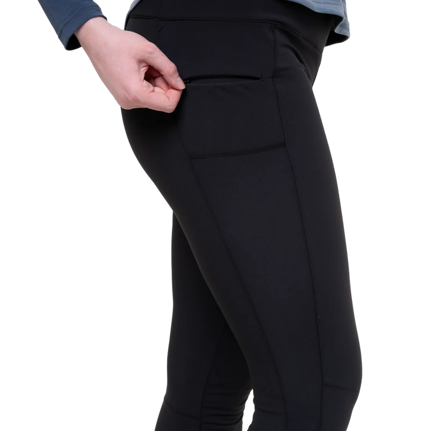 Mountain Equipment Sonica Women's Tight in Black - Pocket Detail