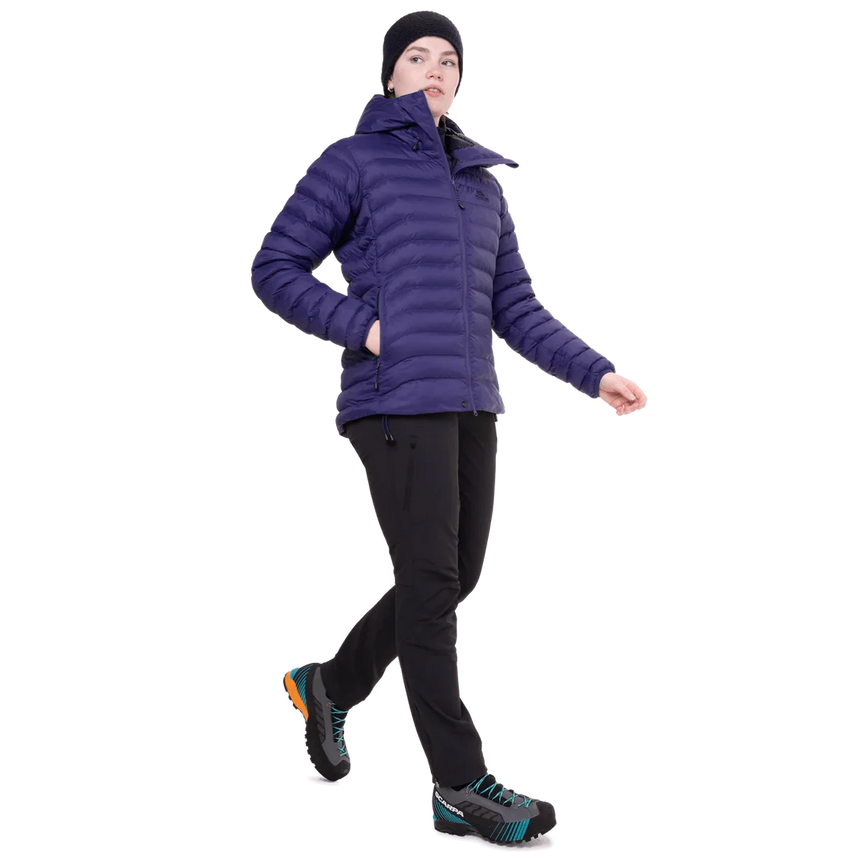 Mountain Equipment Superflux Women's Jacket in Amethyst/Cosmos - Walking Back