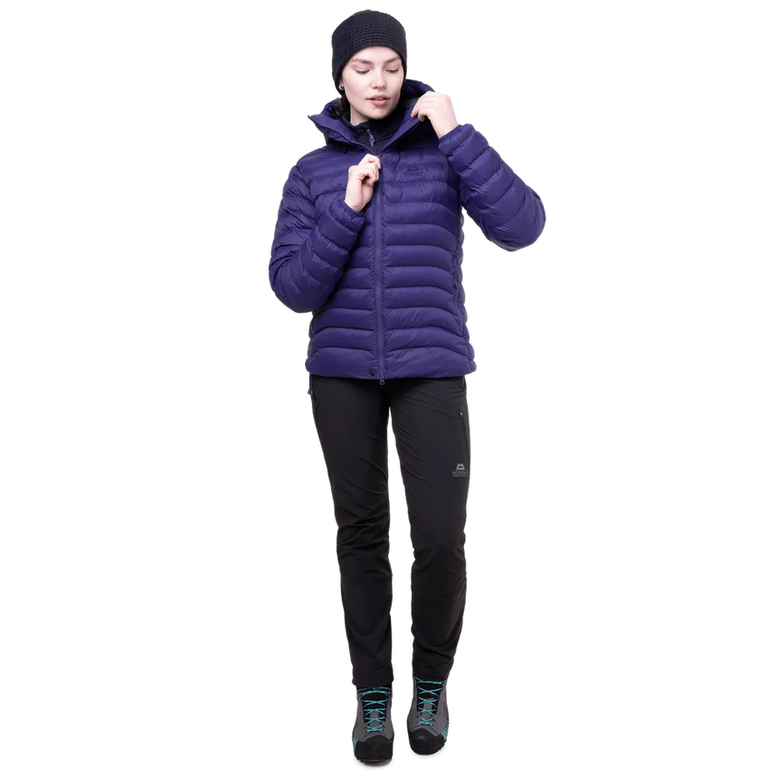 Mountain Equipment Superflux Women's Jacket in Amethyst/Cosmos - Walking Side
