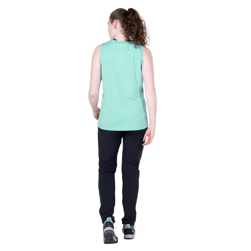 Mountain Equipment Tempi Women's Tank in Aqua - Side view