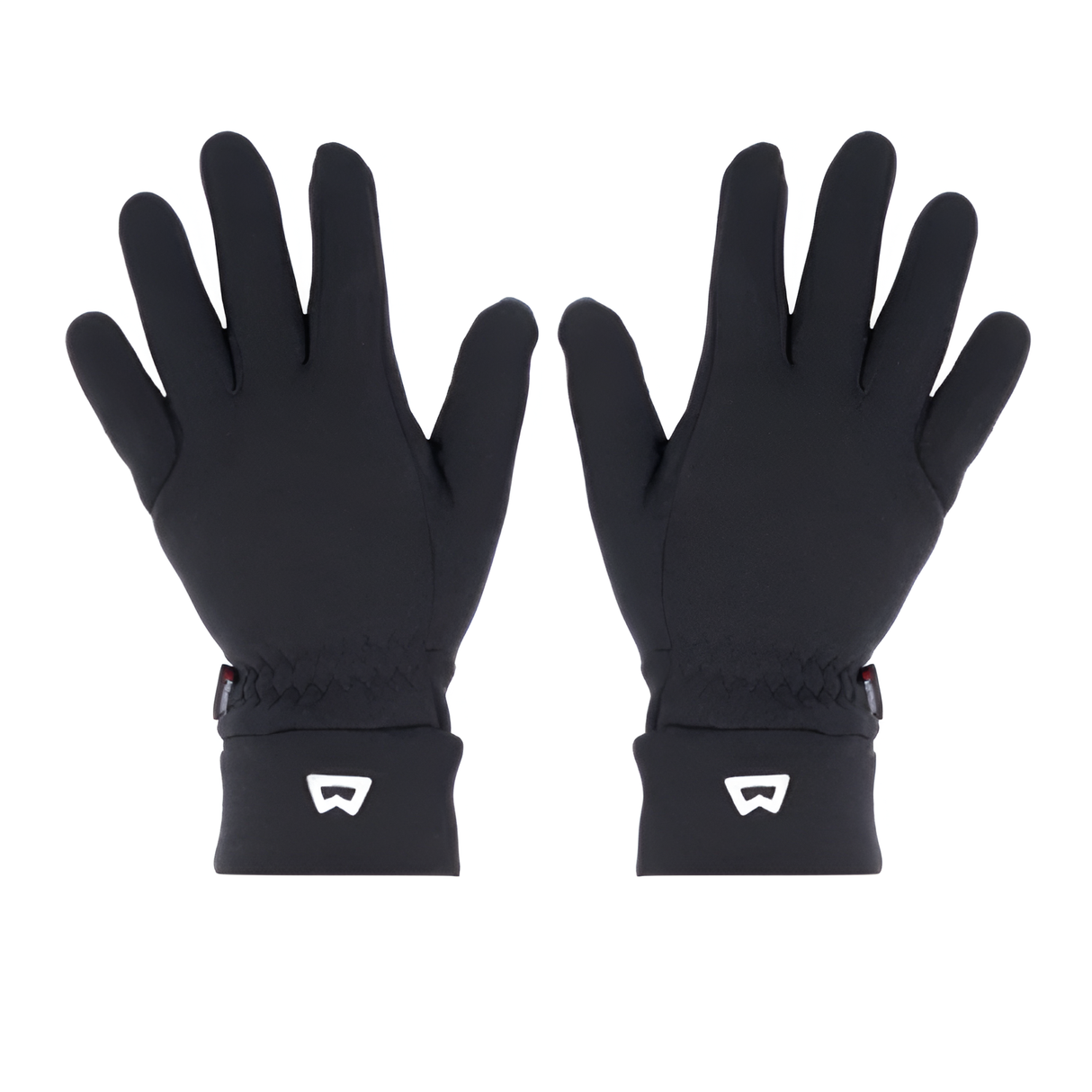 Mountain Equipment Touch Screen Gloves in Black - Back of Hand