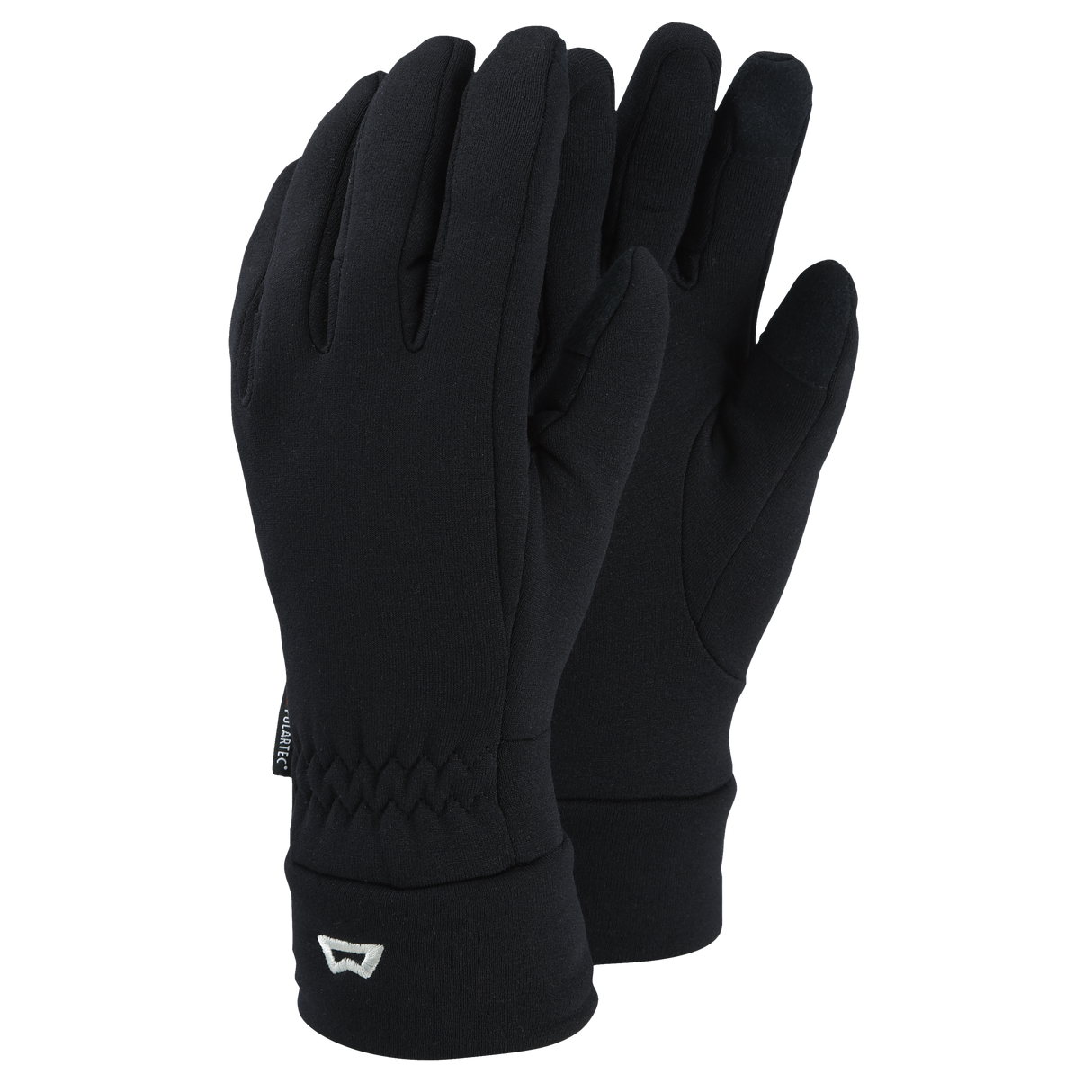 Mountain Equipment Touch Screen Gloves in Black - Front Product Shot