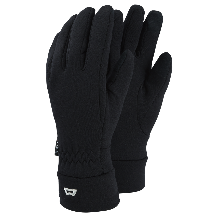 Mountain Equipment Touch Screen Gloves in Black - Front Product Shot