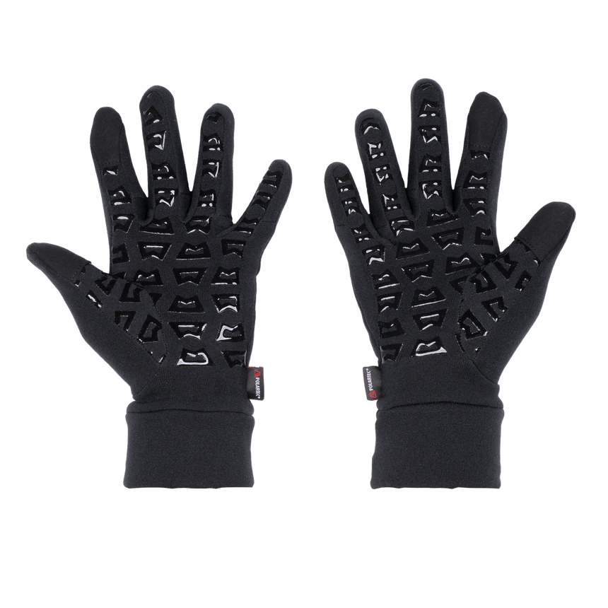 Mountain Equipment Touch Screen Grip Women's Gloves in Black - Silicone Grip Palm Detail