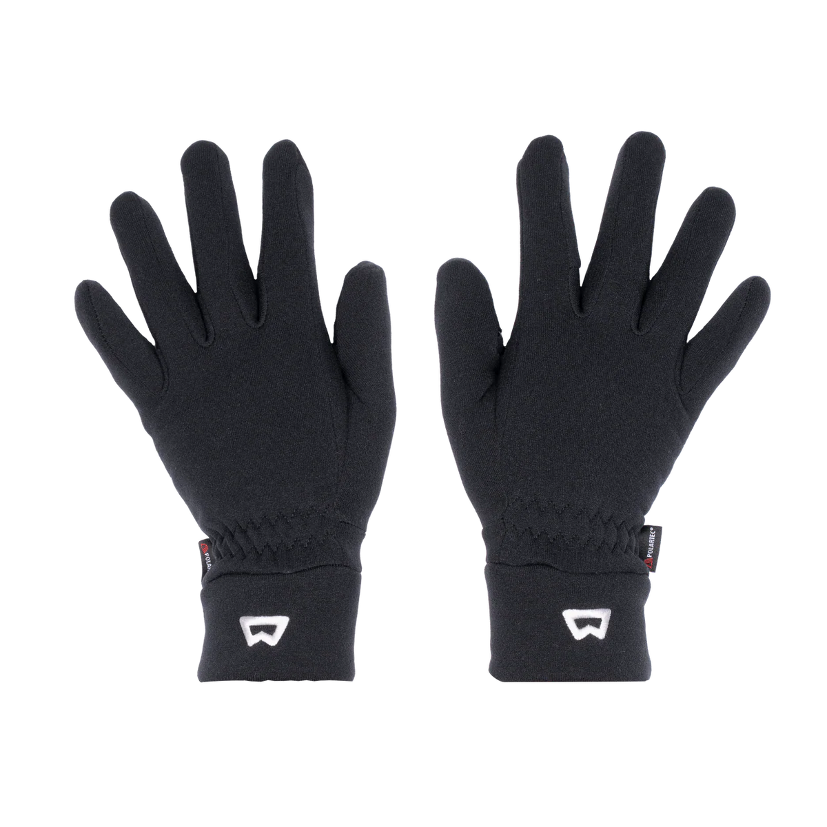 Mountain Equipment Touch Screen Grip Women's Gloves in Black - Palm and Back of Hand