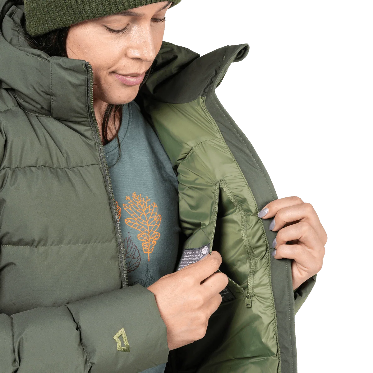Mountain Equipment Tromso Women's Jacket in Buckthorn - Inner Pocket Detail