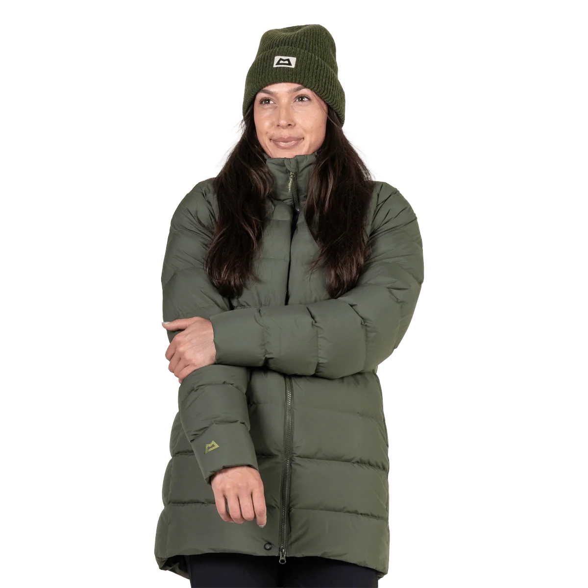 Mountain Equipment Tromso Women's Parka in Buckthorn - Front Fit