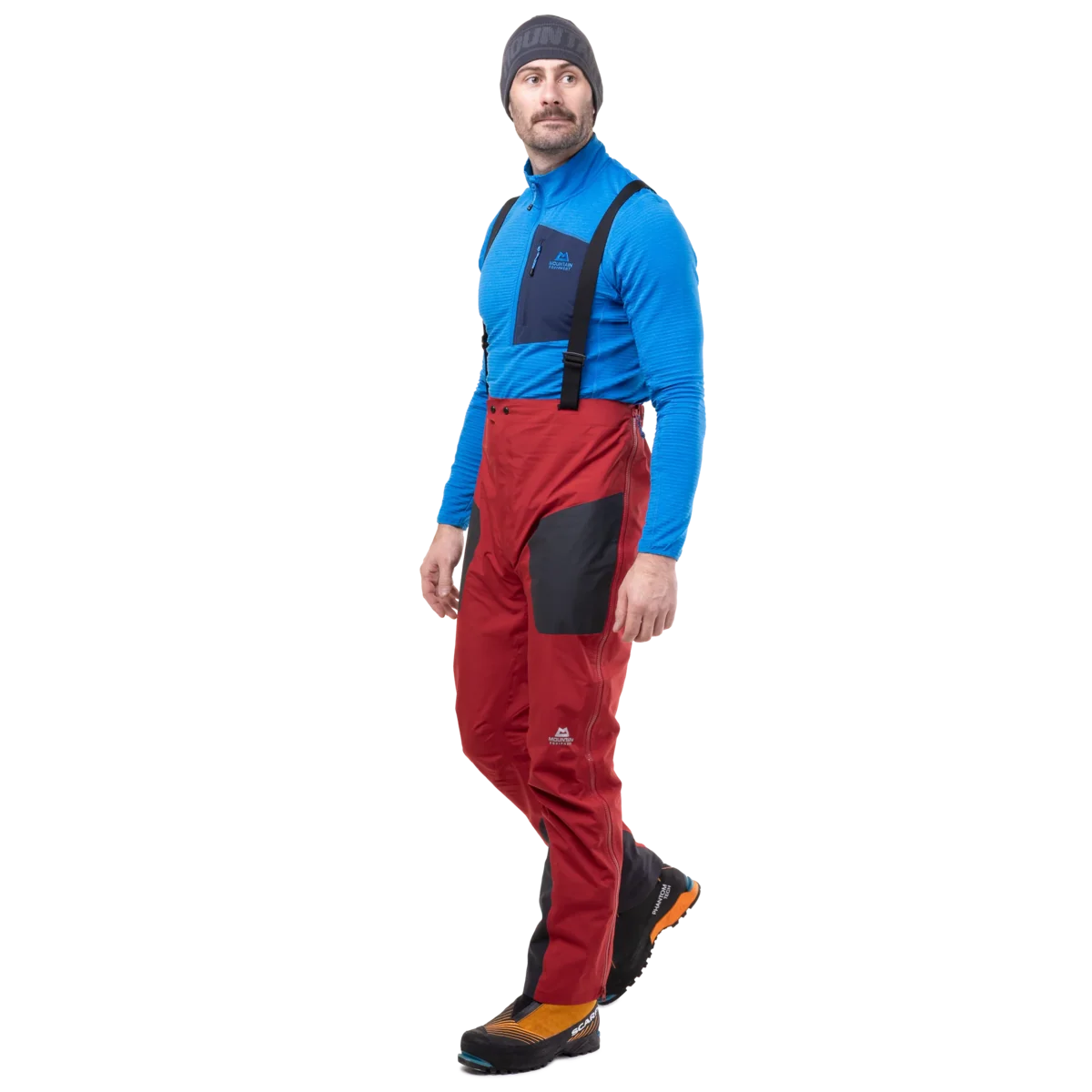 Mountain Equipment Tupilak Men's GORE-TEX Pant in Crimson - Walking Model