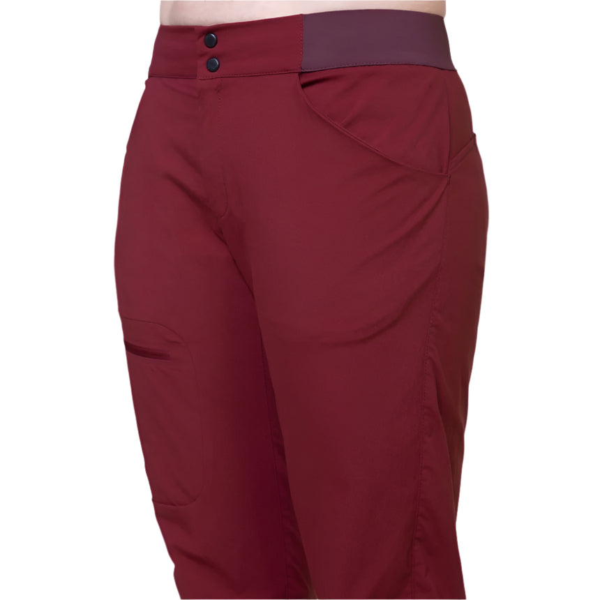 Mountain Equipment Altun Women's Pant Outdoor Action Cabernet- Stretchy waistband