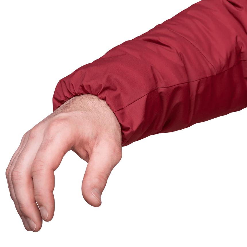 Mountain Equipment Andola Mens Jacket Outdoor Action Merlot- Elasticated Cuff